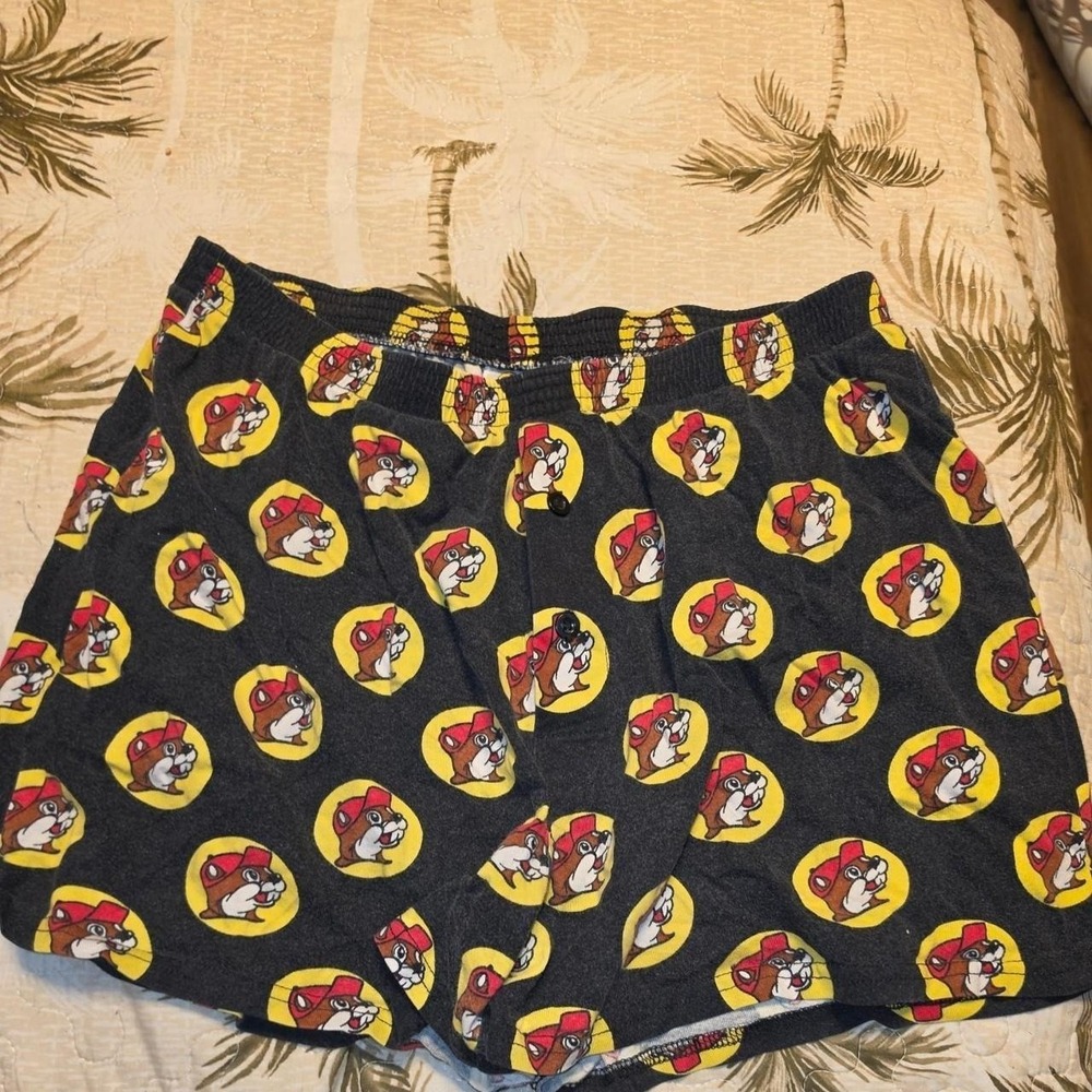Buc-ee's Beaver Logo Black Boxer Shorts Mens All Over Print Texas M